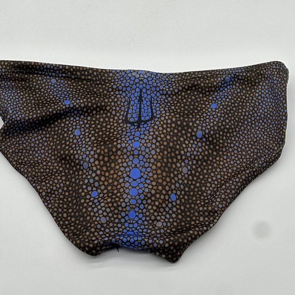 US MERMAN Diving Brief, Swim, Mens Size 30 Gray Blue - Picture 3 of 6